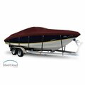 Eevelle Boat Cover CUDDY CABIN, Outboard Fits 31ft 6in L up to 120in W Burgundy SCVCDY31120B-BRG